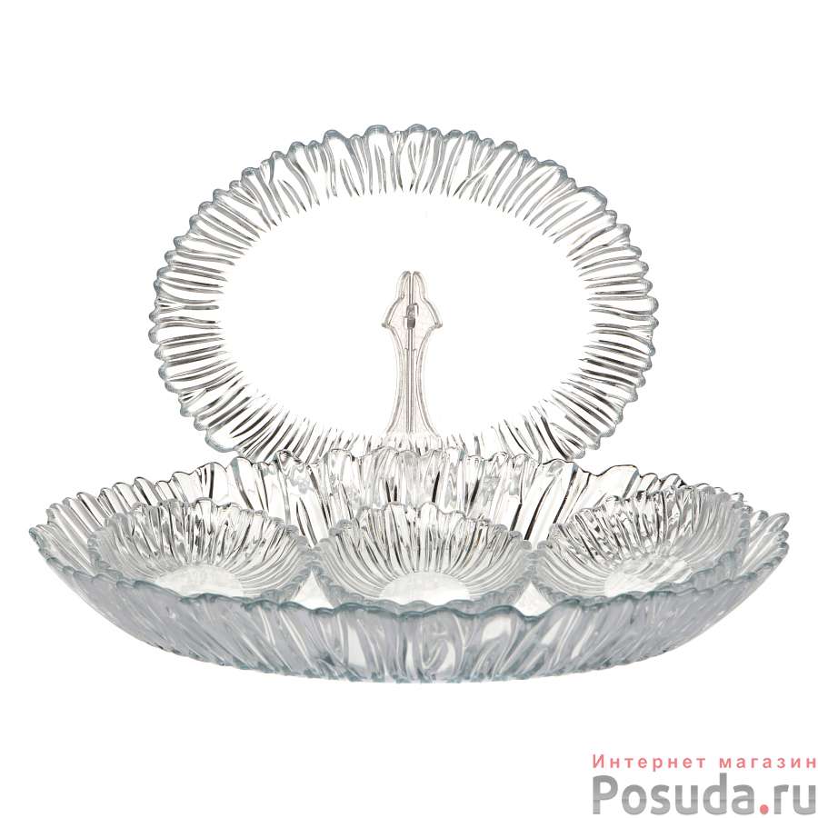 Блюдо упроч. АВРОРА 5 пр. (99х155мм*3, 250х330мм, 190х250мм)