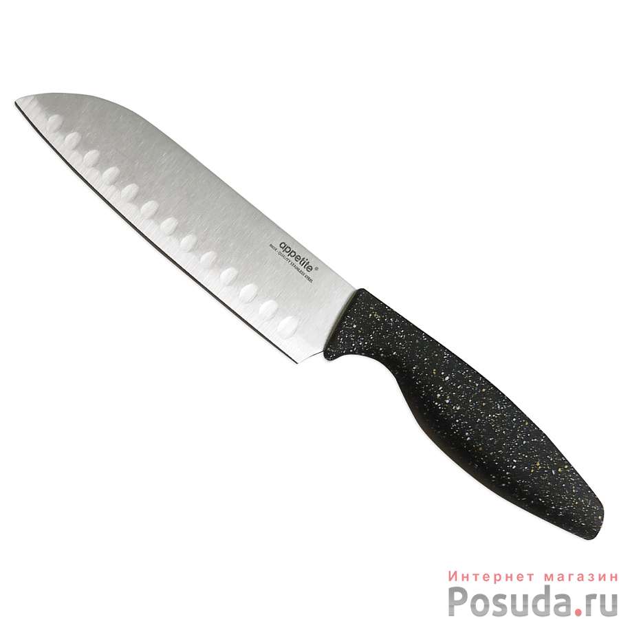 Нож нерж Гамма сантоку 15см ТМ Appetite, KP3027-5