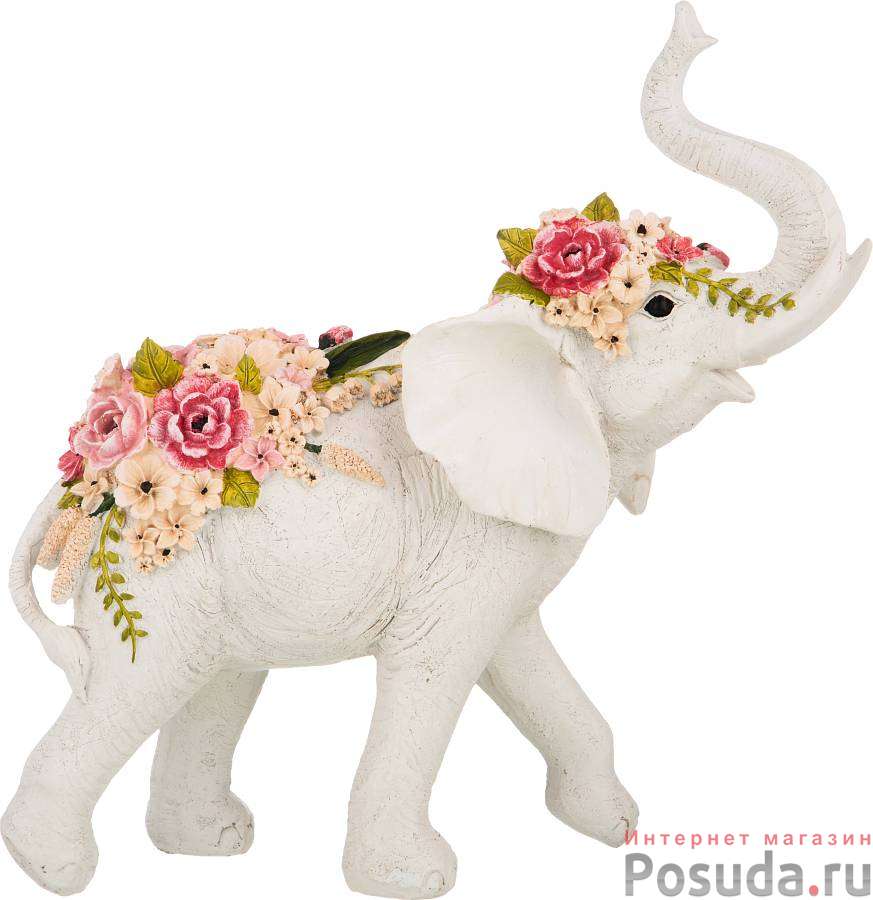 Статуэтка Слон 34*14*35 см. коллекция Flower fantasy 