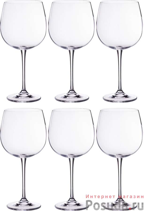 Набор бокалов для вина из 6 шт. Esta/fulica 670 мл высота=23 см