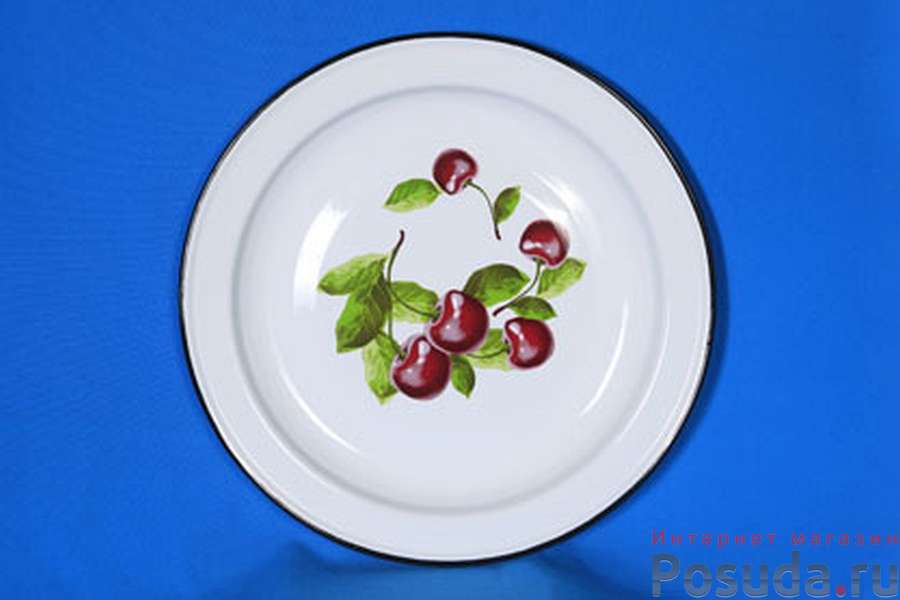 Блюдо Сибирские товары с рисунком, 2,0 л (цвета в ассортименте)