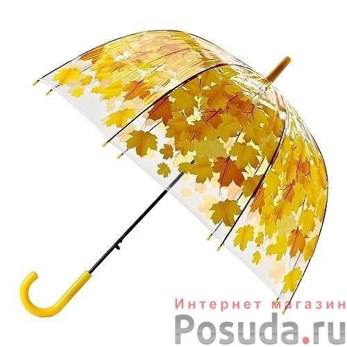 Зонт полуавтомат "Желтые Листья", 80 см
