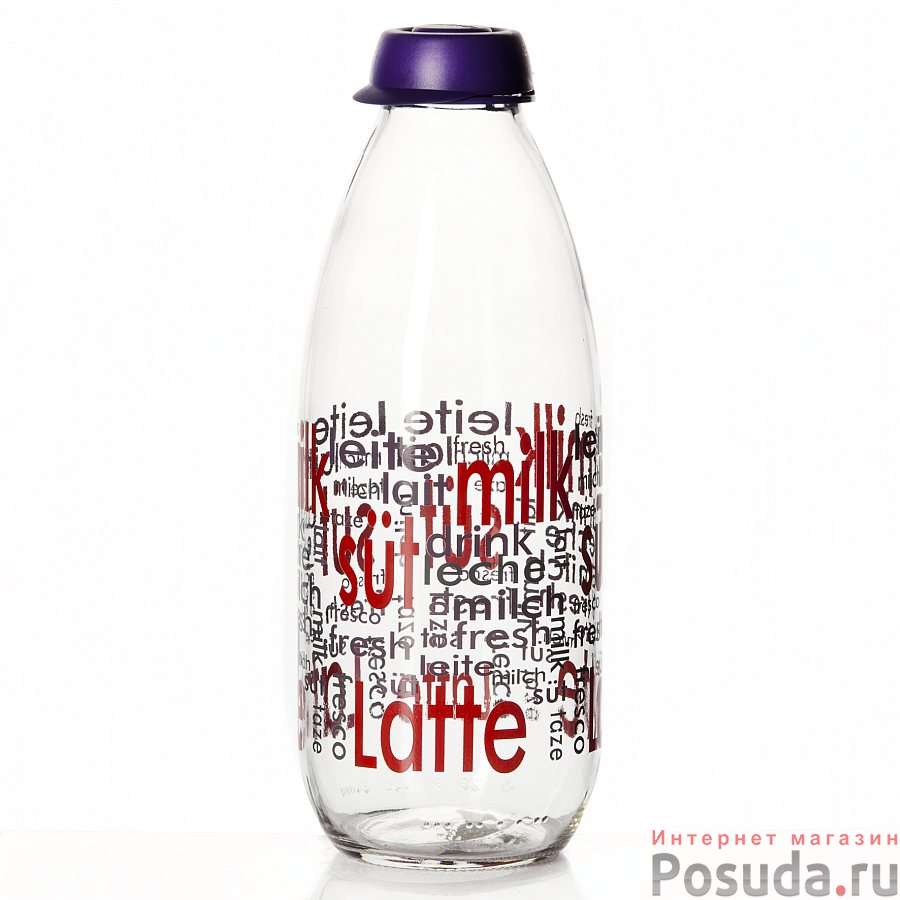 Бутыль с рисунком, объем 1 л