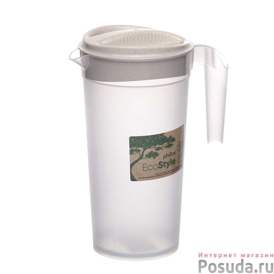 Кувшин с крышкой 1,5л (Бежевый флэк)