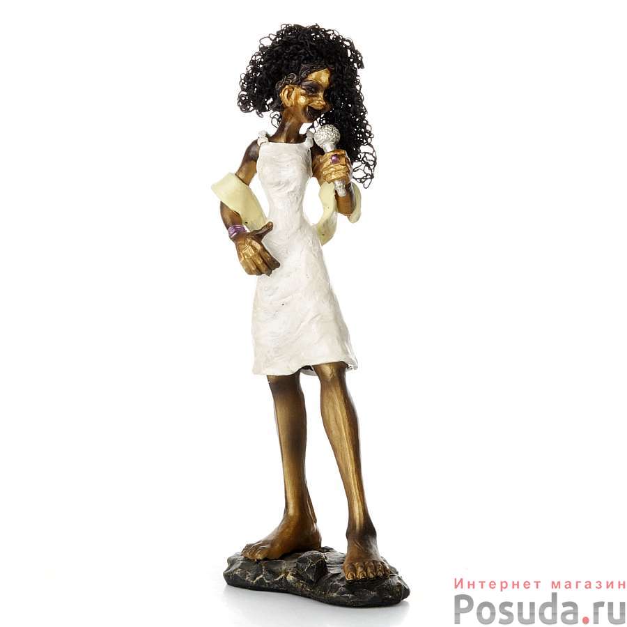 Фигурка декоративная House & Holder "Певица", высота 25 см