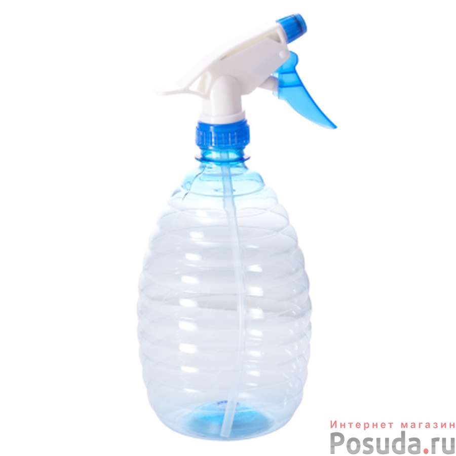 Опрыскиватель для растений 1 л голубой прозрачный