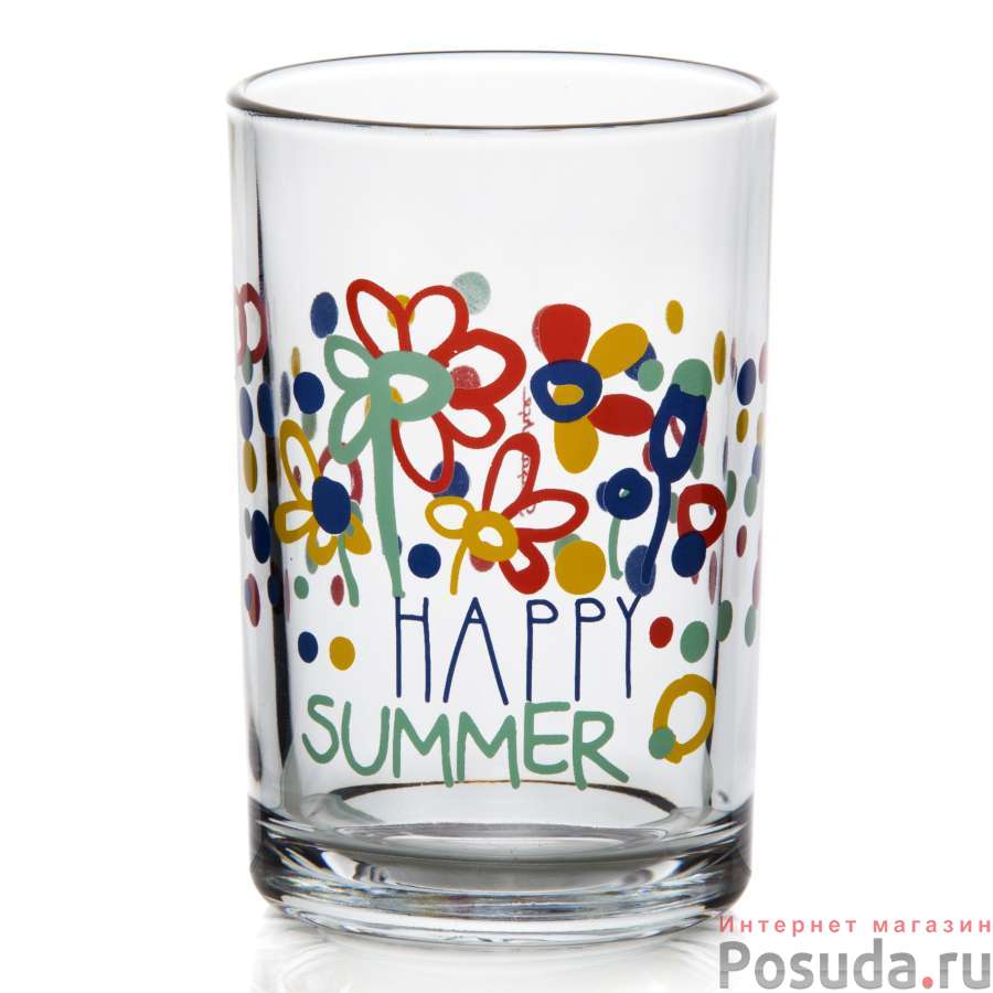 Стакан 250 мл 5цв. (р.28965) КРЕАТИВ САММЕР