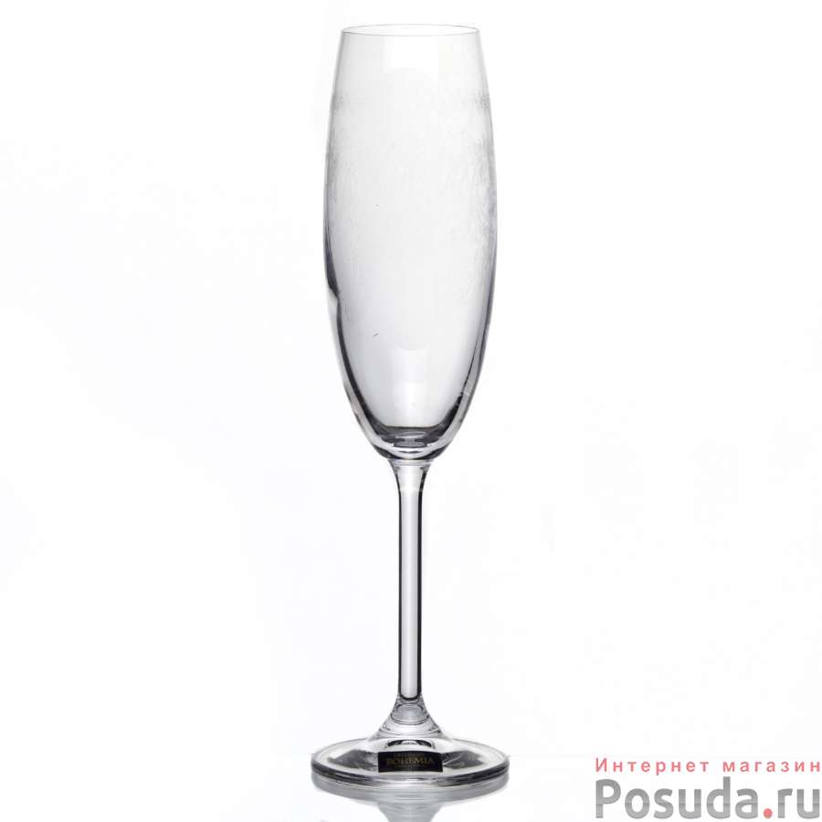 Набор бокалов для шампанского 2 шт Crystalite Bohemia XXL, 220 мл