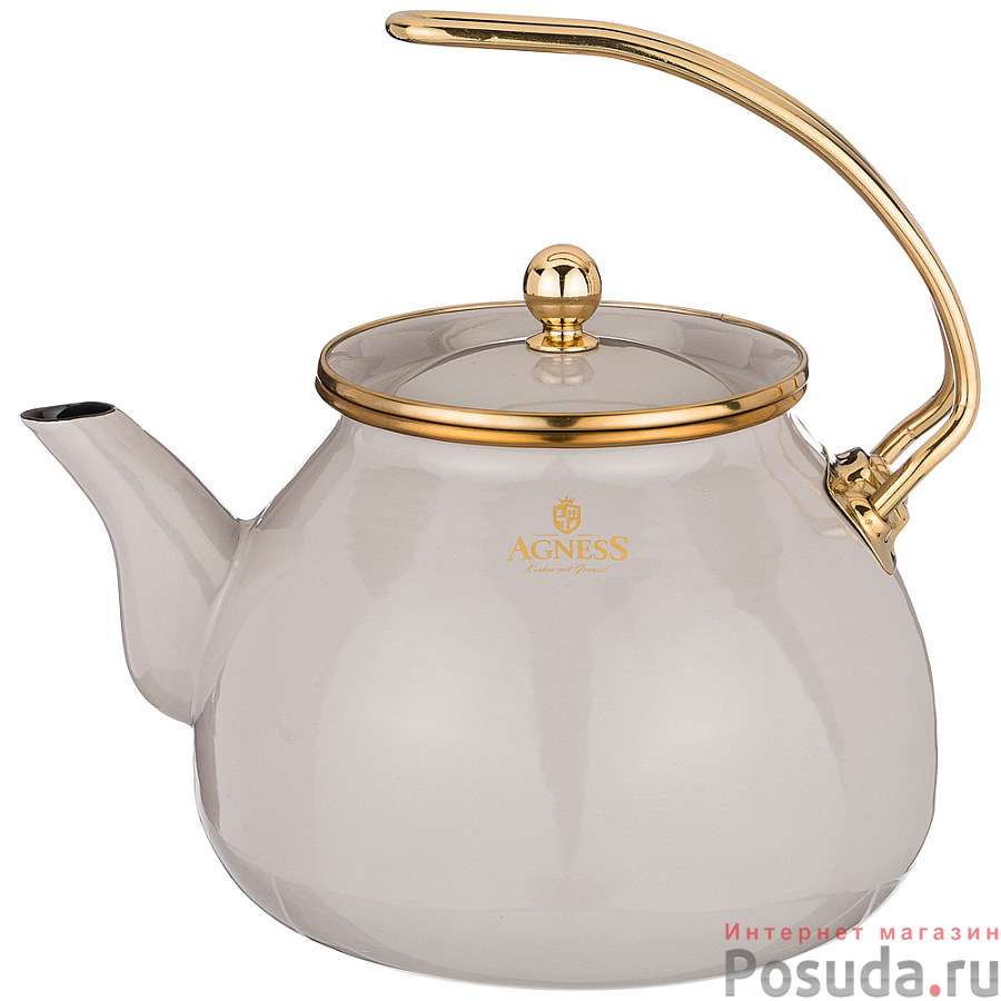 Чайник agness эмалированный, серия тюдор 3,0л
