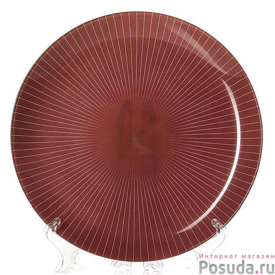 Тарелка столовая мелкая Luminarc Amori Brown, D=26 см