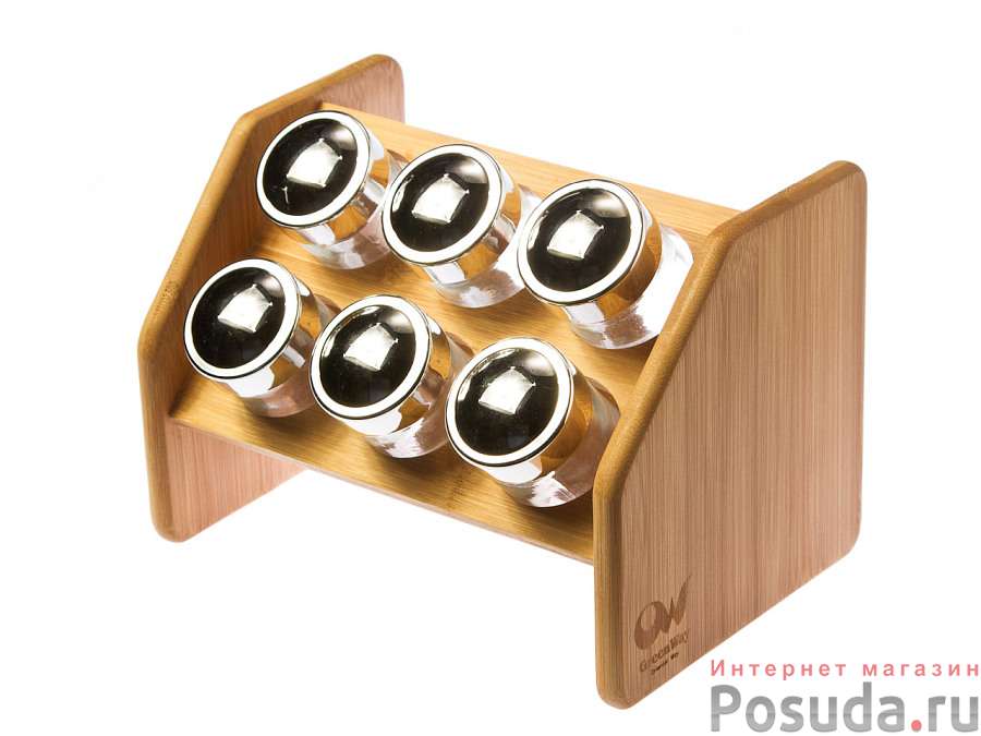 Полка для специй, 6 банок