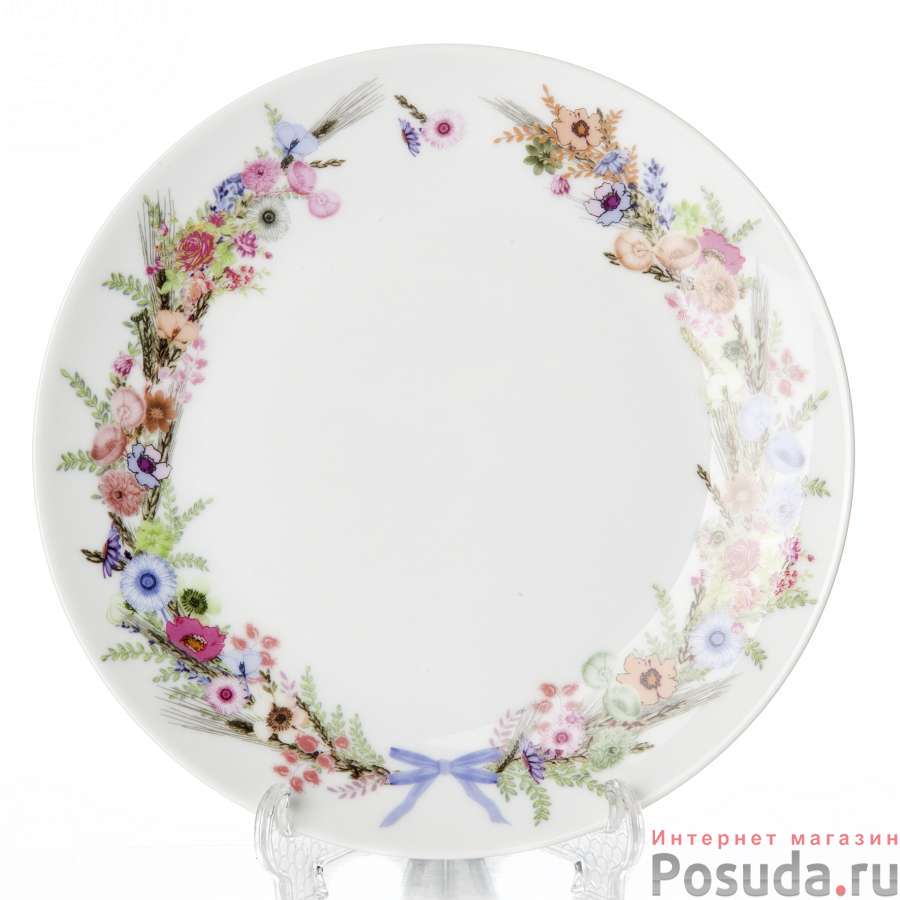 Тарелка закусочная (десертная) Domenik Crown Of Flowers, D=19 см