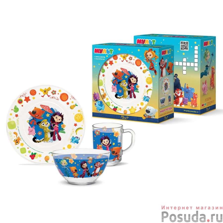 Набор посуды детский "Мульт"