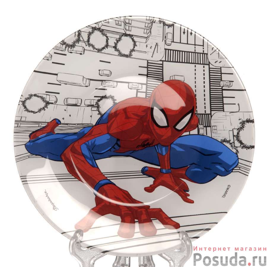 Тарелка закусочная (десертная) Pasabahce Spiderman, D=19,5 см