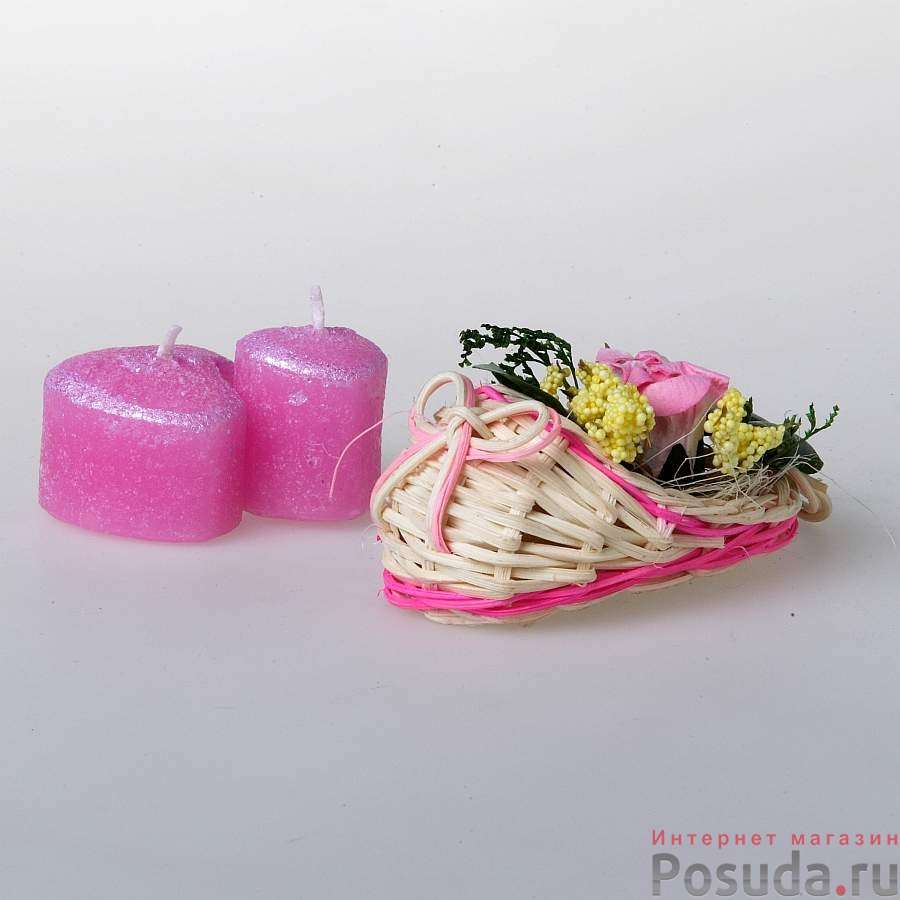 Набор подарочный, 2 предмета (декоративная подвеска + свеча)