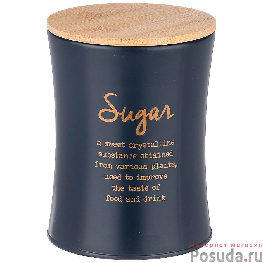 Емкость для сыпучих продуктов agness Navy style Сахар диаметр=11 см высота=14 см