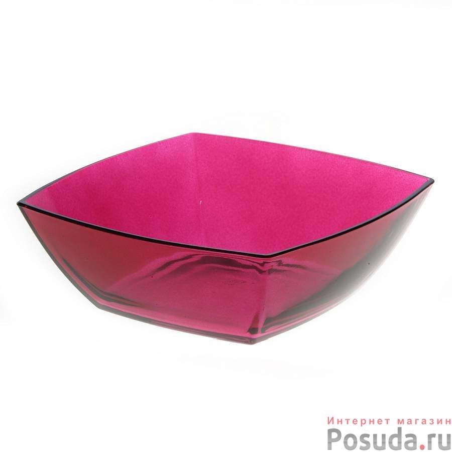 Салатник tokio 240x240мм цв. fushia