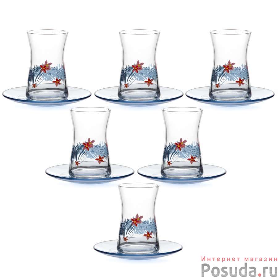 Чайный набор 6 пер. с рис.