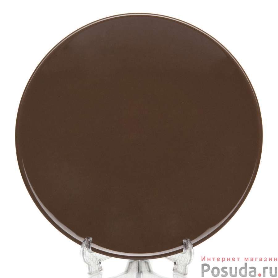 Тарелка коричневая 20 см