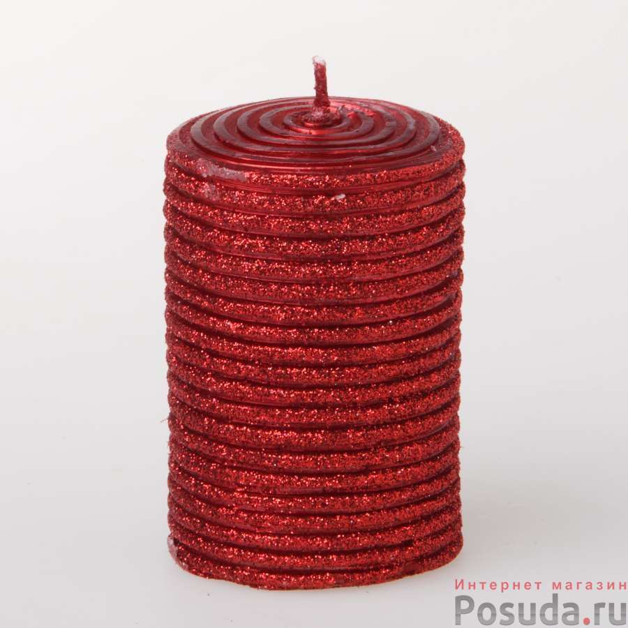 Свеча Красный цилиндр 2 шт. 50*75 мм в упаковке