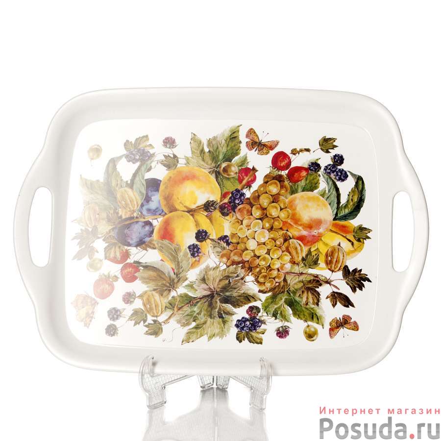Поднос с рисунком Деко "Фрукты", 36x26 см