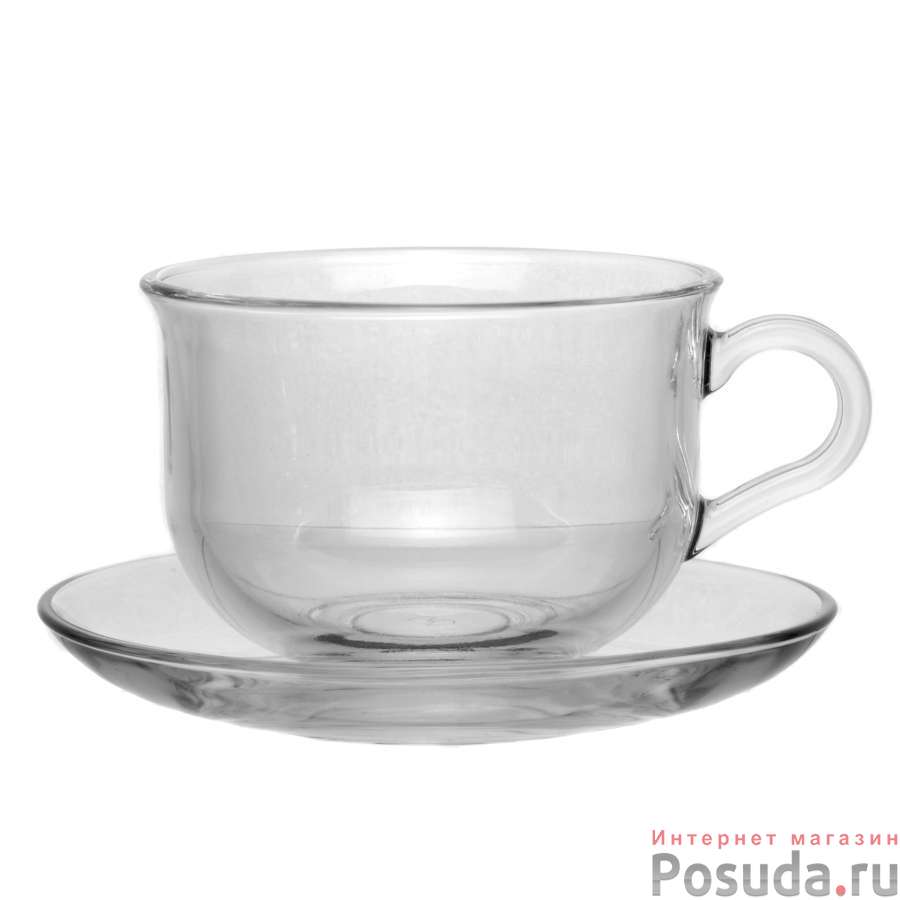 Чашка с блюдцем Ташкент на 6 персон 290 мл Pasabahce