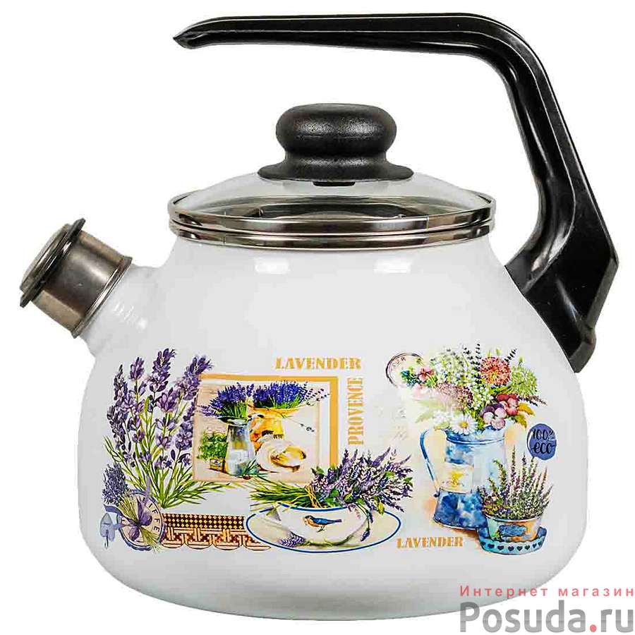 Чайник 3,0л со свистком Горная лаванда, 4с209я