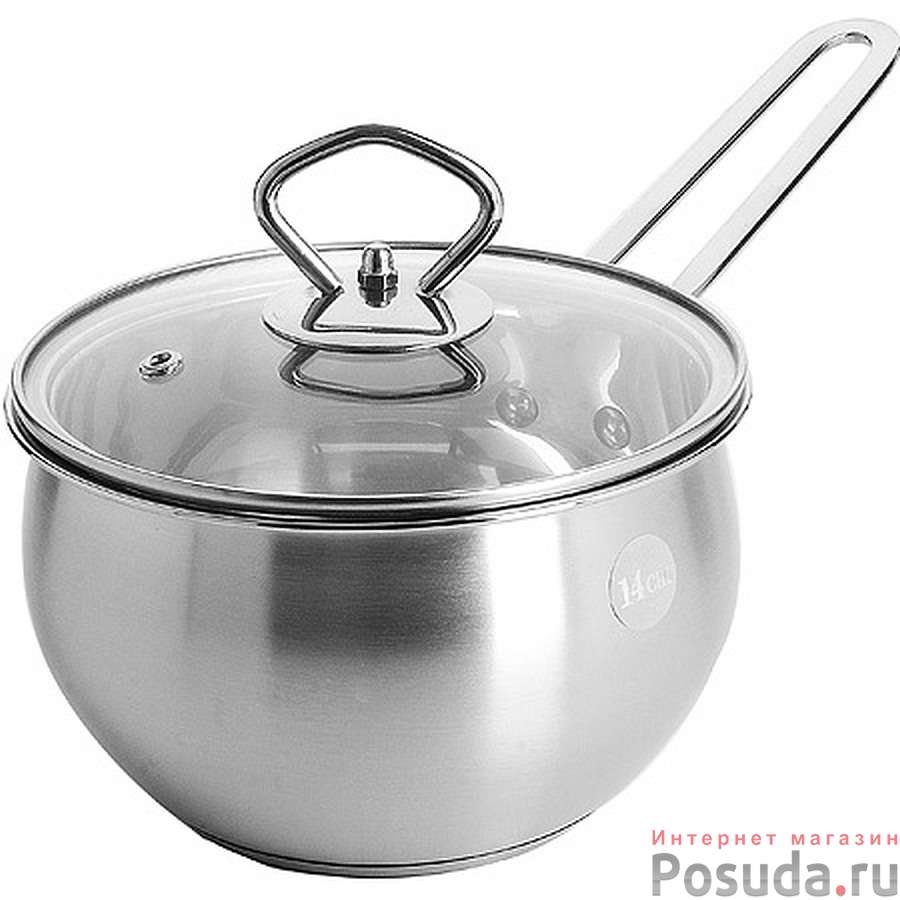 Сотейник нержавейка с крышкой 1,3л.MB