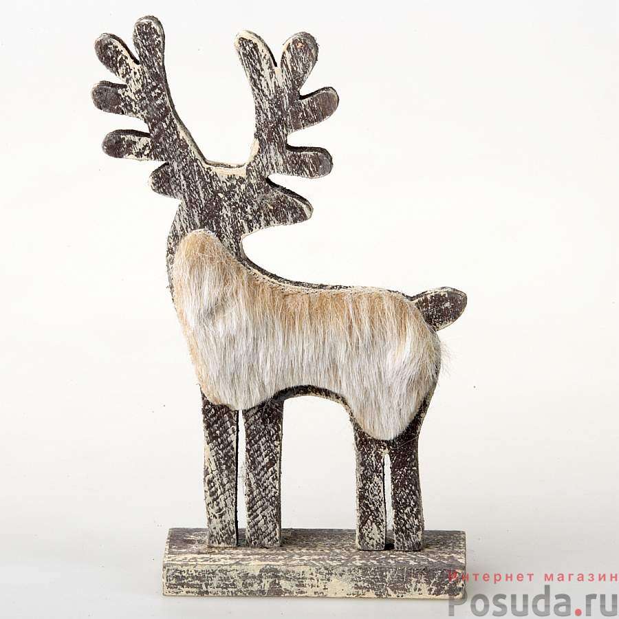 Фигурка декоративная House & Holder "Олень", высота 20 см