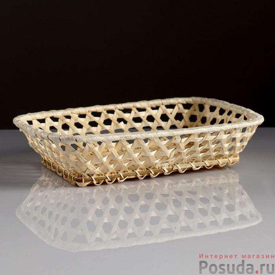 Плошка «Плетёнка», 17×23×5 см, бамбук 4427960