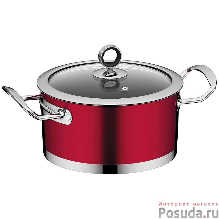 Кастрюля со стеклянной крышкой CERVENA NADOBA 2,3 л 18 см