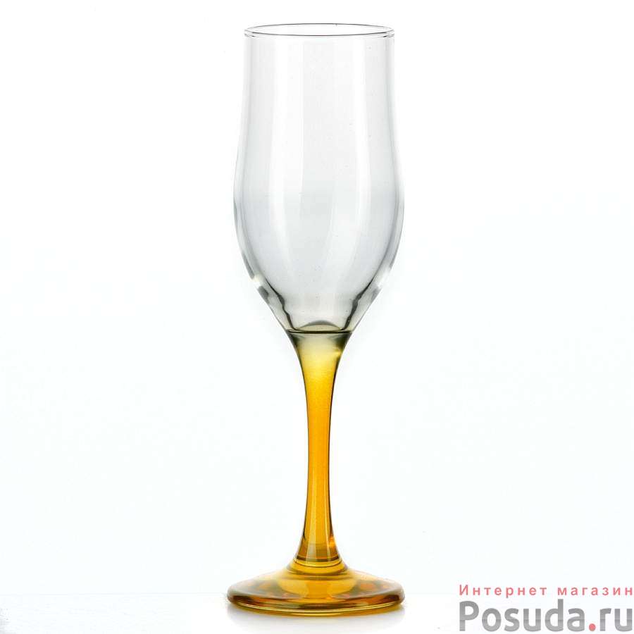 Набор фужеров tulipe, 3 штуки, объем 190 мл (желтый)