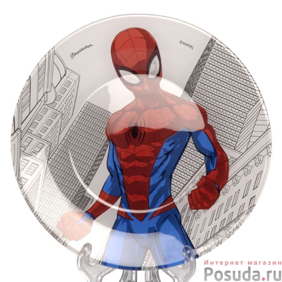 Тарелка закусочная (десертная) Pasabahce Spiderman, D=19,5 см