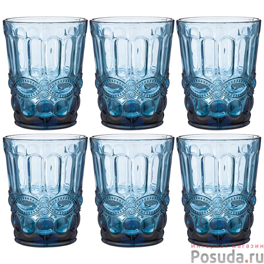 Набор стаканов Серпентина из 6шт. 270мл. серия Muza color высота=10 см