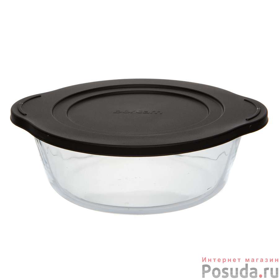 Кастрюля для запекания с пл.черной кр. 2 л