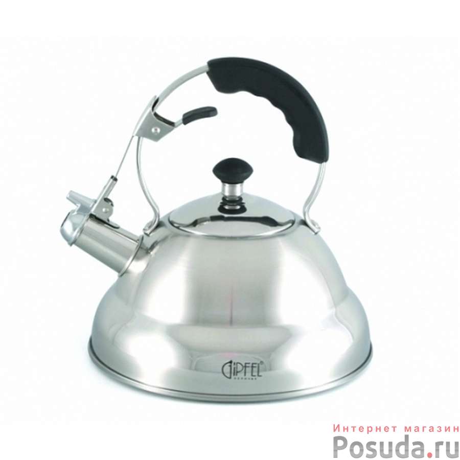 Чайник для кипячения воды 2,5л со свистком, GIPFEL 