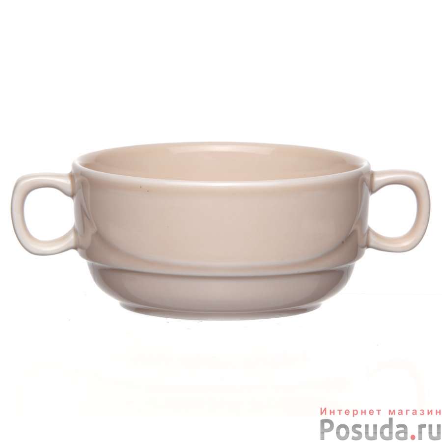 Чашка бульонная ф.Принц емк.380 см3 Акварель (розовый) 1 сорт