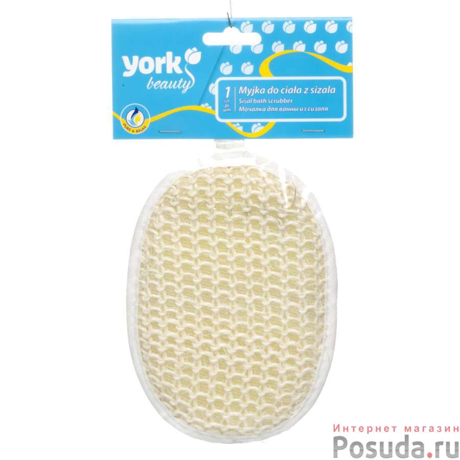 Мочалка из сизаля овал "YORK"
