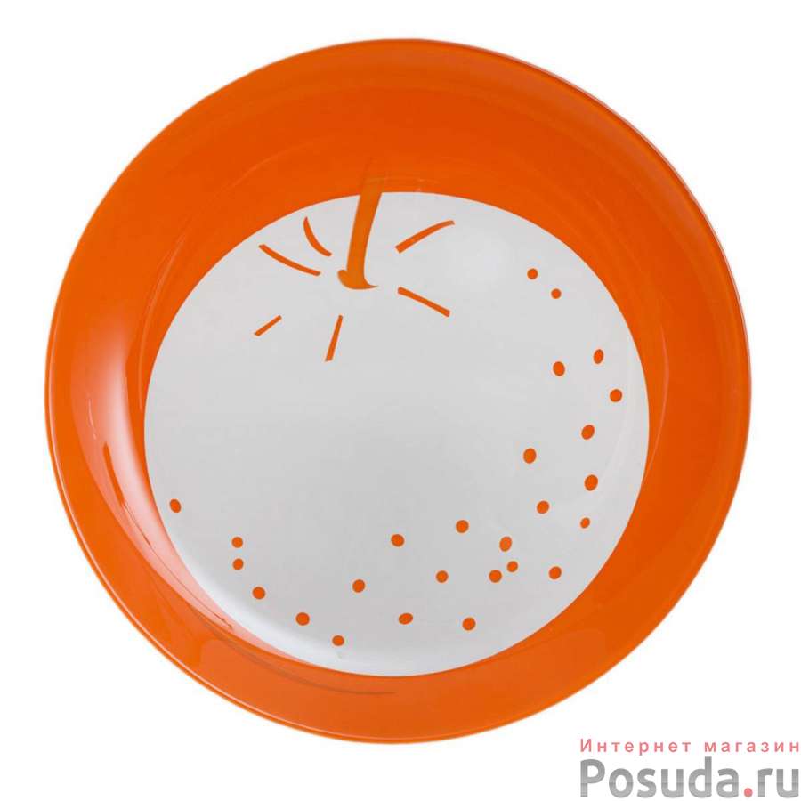 Тарелка закусочная (десертная) Luminarc Fruity Energy Orange, D=21 см