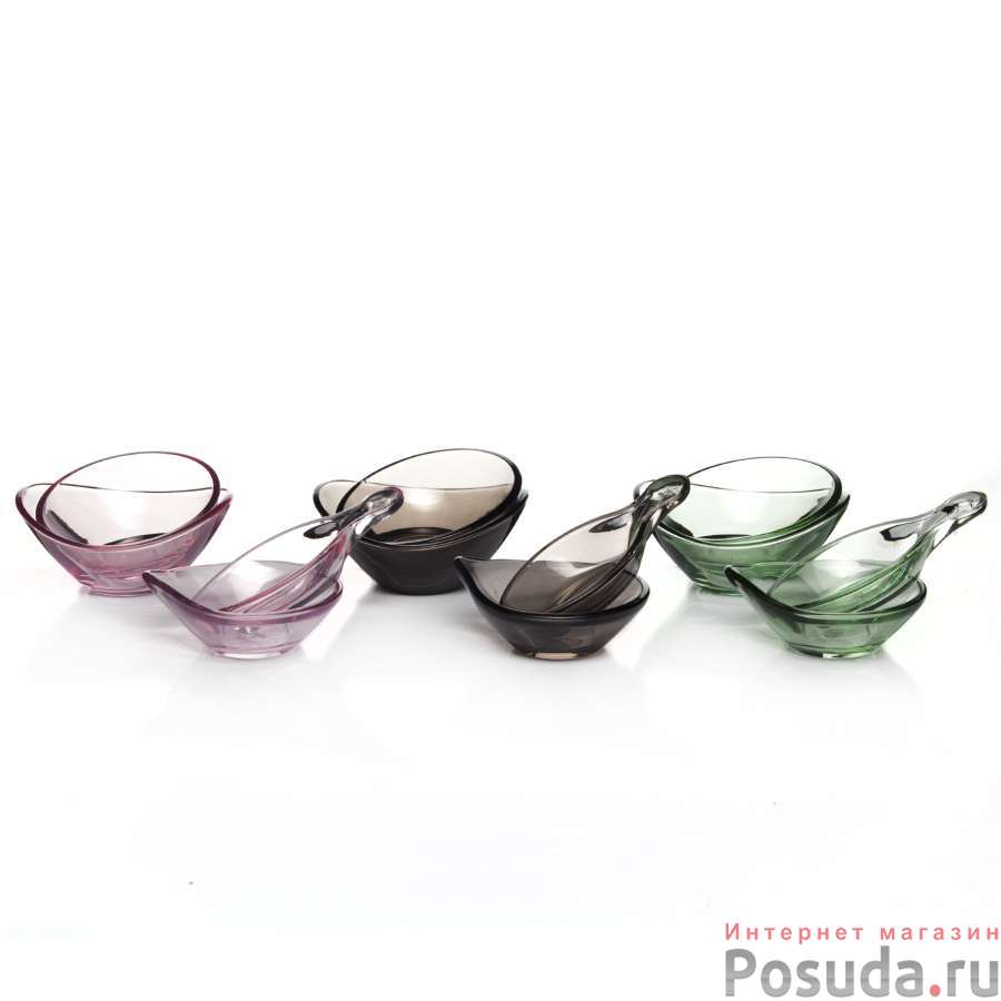 Набор салатников 12 шт Pasabahce Boho, цветные