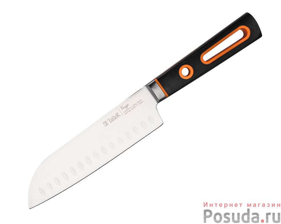 Нож сантоку TalleR "Verge" длина лезвия 18 см
