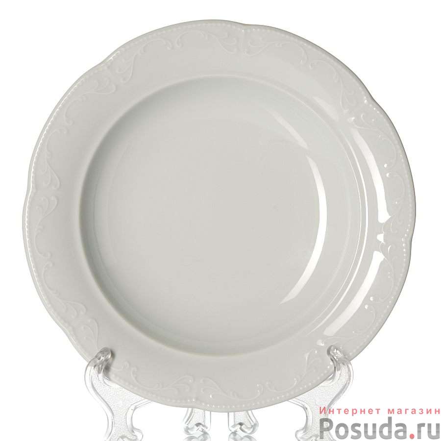 Тарелка столовая глубокая Porselen Caprice, D=22 см
