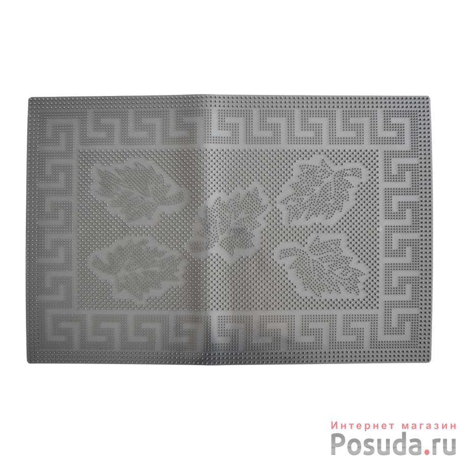 Коврик придверный "Листопад" 60*39см черный