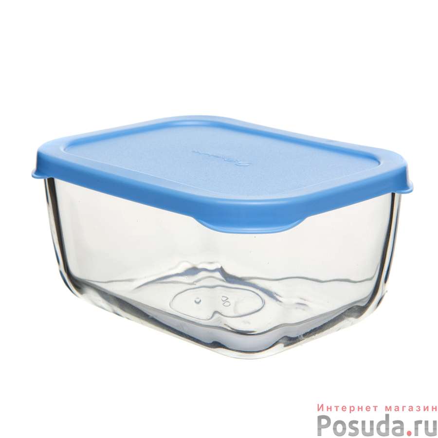 Контейнер SNOW BOX с голубой пл. крышкой 420 мл, 2 шт