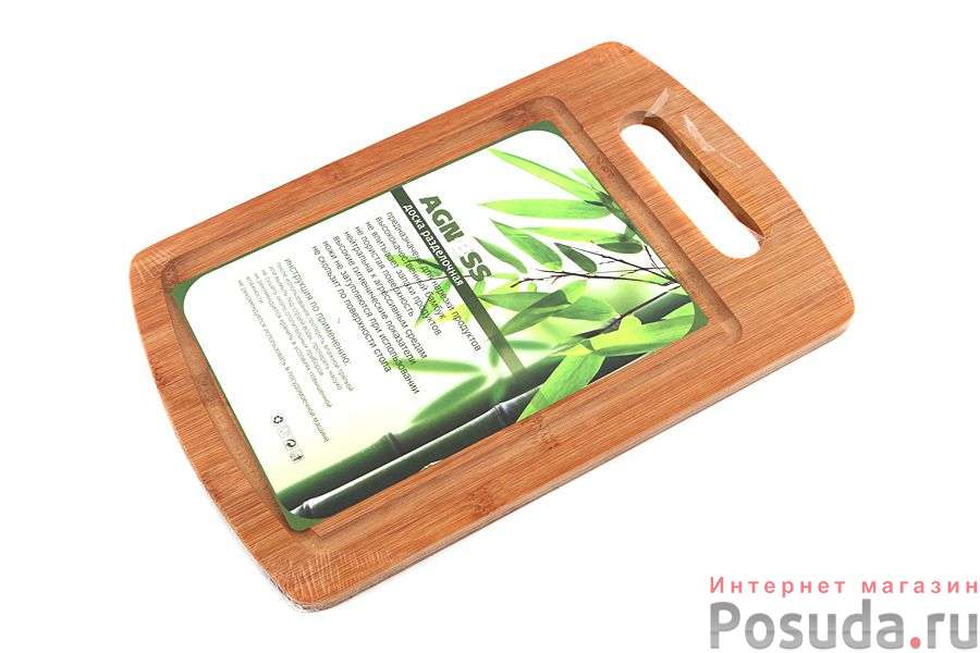 Доска разделочная 30*20*1 см, бамбук