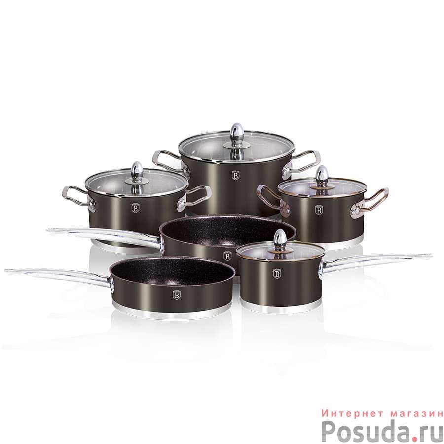 ВН-1322 Metallic сarbon Passion Collection Набор посуды 10пр