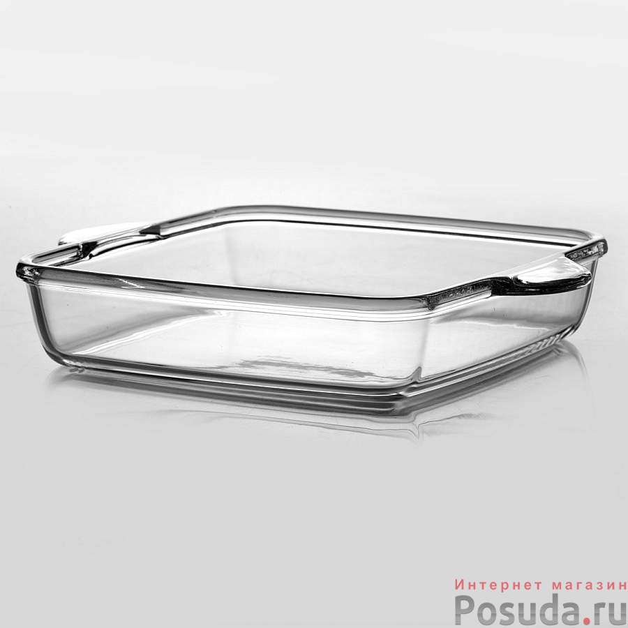 Посуда для СВЧ квадратная с ручками 273*273 мм