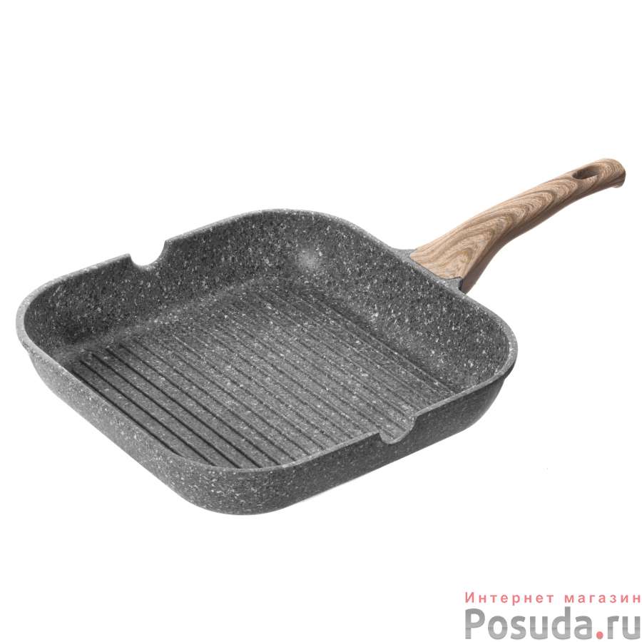 Сковорода-гриль с антипригарным покрытием, 28х28 см MINERALICA NADOBA