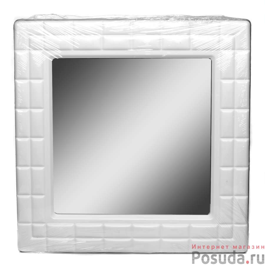Зеркало квадратное Ника (белый)