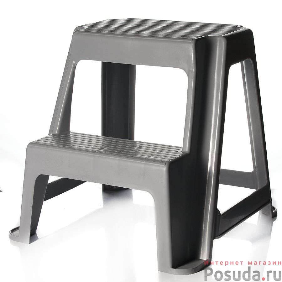 Табурет универсальный со ступенькой (серый)